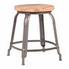 LABEL51 Stool "Delhi" 37x37x47 cm Grey