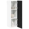 vidaXL Hanging Cabinet Black Oak 30 x 31 x 100 cm Engineered Wood
