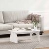 vidaXL Coffee Table White 80 x 50 x 31 cm Solid pine wood