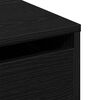 vidaXL Drawer Cabinet Black 80 x 41 x 58 cm Engineered Wood