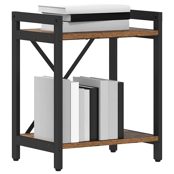 vidaXL Bookshelf Old wood 40 x 30 x 50 cm Engineered Wood