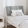 vidaXL Upholstered Headboard Light Grey 80 cm Solid Pine Wood