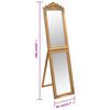 vidaXL Free-Standing Mirror Gold 40x160 cm