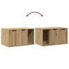 vidaXL Cat Litter Box Enclosure Artisian Oak 80x50x45 cm Engineered Wood