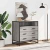 vidaXL Drawer Cabinet Grey Sonoma 70x41x70 cm Engineered Wood
