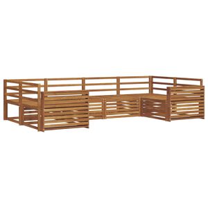 vidaXL Outdoor Sofa Set 6 pcs Natural Solid Acacia Wood