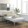vidaXL Bed Frame without Mattress White Metal 90x200 cm