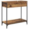 vidaXL Console Table Old Wood 75 x 34.5 x 75 cm Engineered Wood
