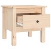 vidaXL Side Tables 2 pcs 40x40x39 cm Solid Wood Pine
