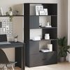 vidaXL Bookcase Black 100x36x189 cm Engineered Wood