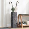 vidaXL Umbrella Stand Anthracite 15.5 x 15.5 x 49 cm Metal