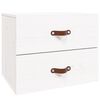 vidaXL Wall-mounted Bedside Cabinets 2 pcs White 50x36x40 cm
