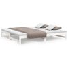 vidaXL Pull-out Day Bed without Mattress White 80x200 cm