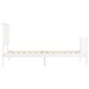 vidaXL Bed Frame without Mattress White 90x200 cm Solid Wood Pine