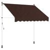 vidaXL Manual Retractable Awning Brown 400 cm