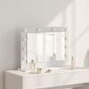 vidaXL Vanity Mirror White 60 x 45 x 18 cm Glass and Engineered wood