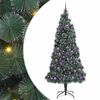 vidaXL Artificial Pre-lit Christmas Tree with Ball Set Green 240 cm