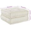 vidaXL Modular Sofa 2 pcs Cream 140 x 70 x 36 cm Fabric