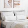 vidaXL Bolster Pillows 2 pcs White Ø 25 x 70 cm Fabric