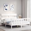 vidaXL Bed Frame without Mattress White 160x200 cm Solid Wood Pine