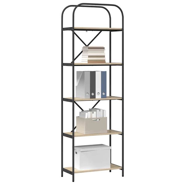 vidaXL Bookshelf Sonoma Oak 60 x 30 x 183 cm Engineered wood