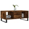 vidaXL Coffee Table Smoked Oak 90x50x36.5 cm Engineered Wood