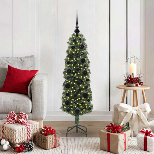 vidaXL Artificial Christmas Tree with 150 LEDs with Stand Green 120 cm