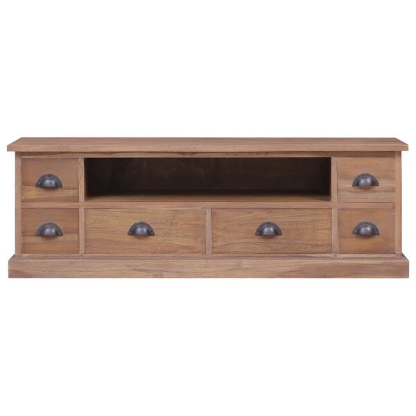 vidaXL TV Cabinet 120x30x40 cm Solid Teak Wood