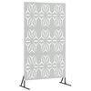 vidaXL Privacy Screen 100 x 50 x 180 cm Galvanised Steel Silver