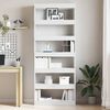 vidaXL Book Cabinet with Shelf White 80 x 30 x 198 cm Engineered Wood
