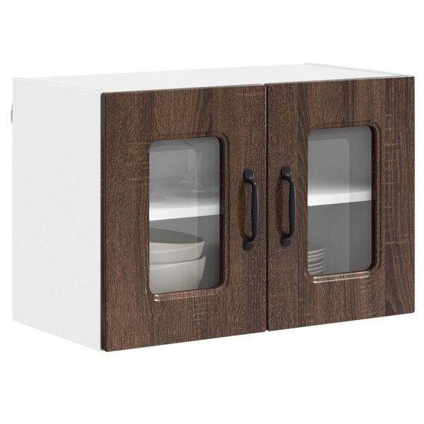 vidaXL Kitchen Cabinet Kalmar 2 pcs Brown Oak 60 x 31 x 40 cm
