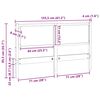 vidaXL Headboard Other Brown 150 cm Solid pine wood