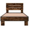 vidaXL Bed Frame without Mattress Smoked Oak 90x200 cm
