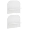 vidaXL Wall Shelf 2 pcs White 41 x 13.5 x 37.5 cm Engineered Wood