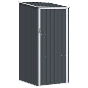 vidaXL Garden Shed Anthracite 87x98x159 cm Galvanised Steel