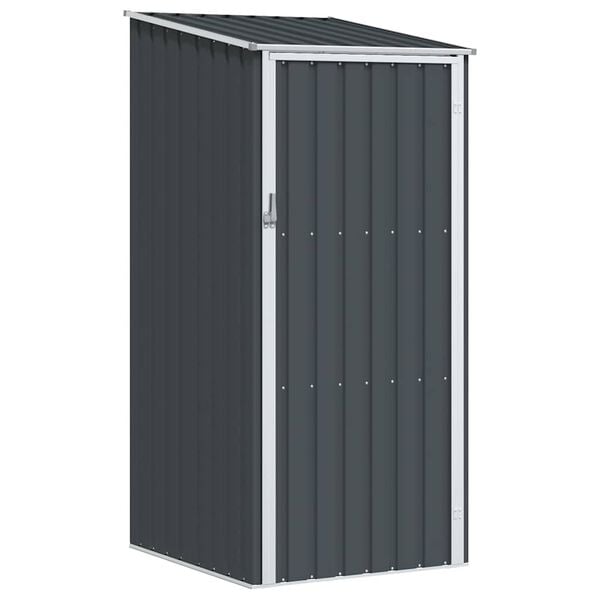 vidaXL Garden Shed Anthracite 87x98x159 cm Galvanised Steel