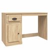 vidaXL Desk with Drawer Sonoma Oak 115x50x75 cm Engineered Wood