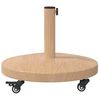 vidaXL Parasol Base Light Wood 48 x 48 x 32 cm