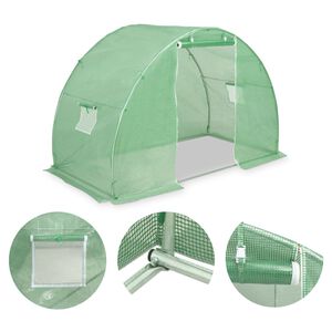 vidaXL Greenhouse | Green | PE mesh fabric, Galvanised Steel | 4.5 square metres