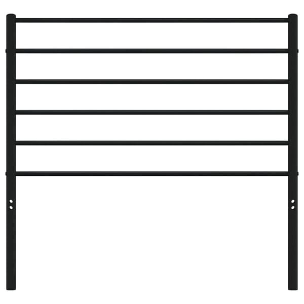 vidaXL Metal Replace Headboard Black 75 cm