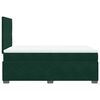 vidaXL Box Spring Bed with Mattress Dark Green 120x200 cm Velvet