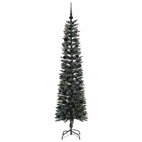 vidaXL Artificial Christmas Tree with 300 LEDs with Stand Green 180 cm