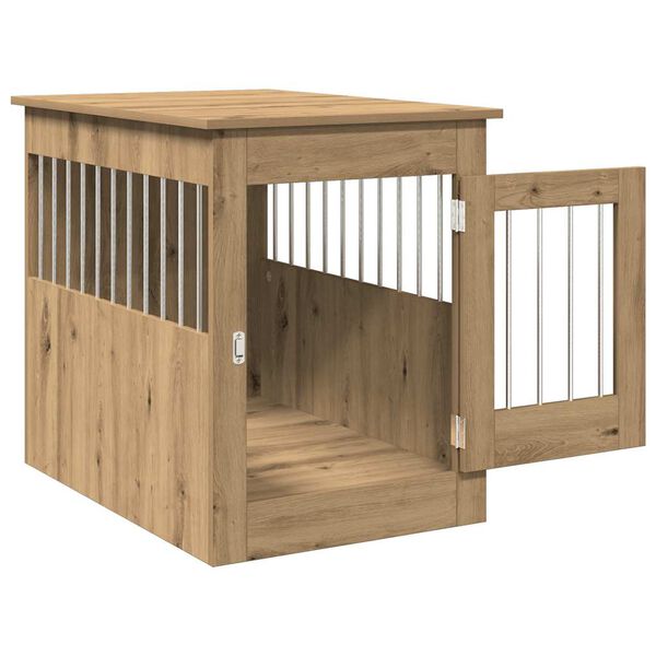 vidaXL Dog Crate Furniture Artisan Oak 55x80x68 cm Engineered Wood