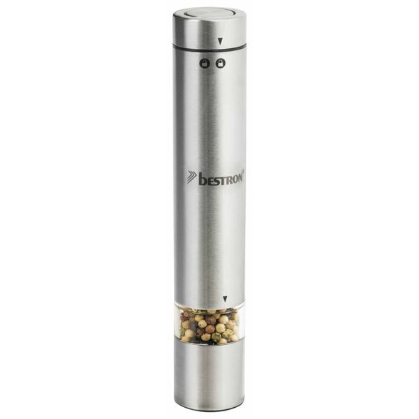 Bestron Pepper and Salt Mill "APS100CH" Stainless Steel Silver 18.2 cm