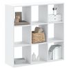 vidaXL Bookcase White 102x32x102 cm Engineered Wood