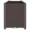 vidaXL Garden Planter Brown 160x40x53 cm PP