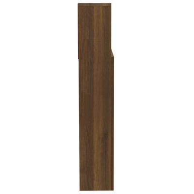vidaXL Headboard Cabinet Brown Oak 200x19x103.5 cm