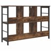 vidaXL Bookshelf Smoked Oak 102 x 32 x 72.5 cm Engineered Wood