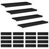 vidaXL Stair Treads 20 pcs 90 x 25 x 2 cm Black Solid Beech Wood