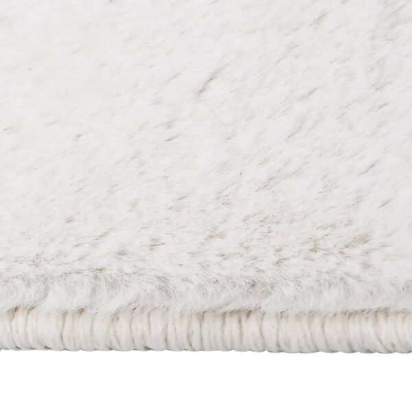 vidaXL Rug Faux Rabbit Pelt 180x270 cm Cream